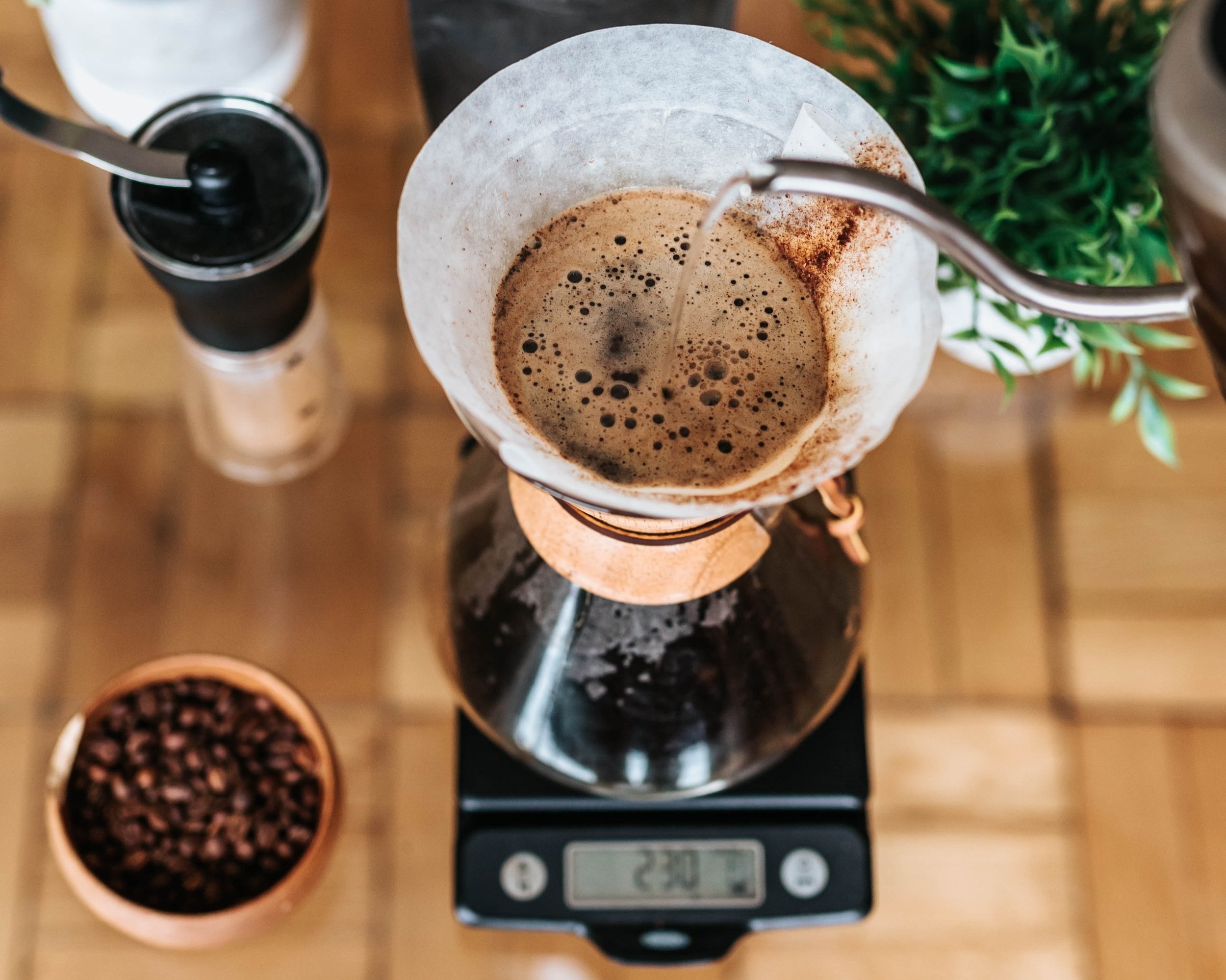 Chemex brewing method