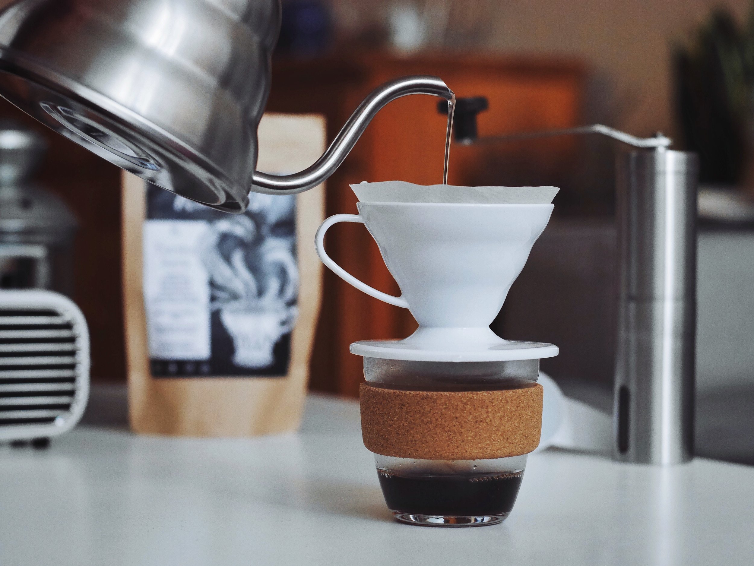 Hario V60 pour-over brewing method